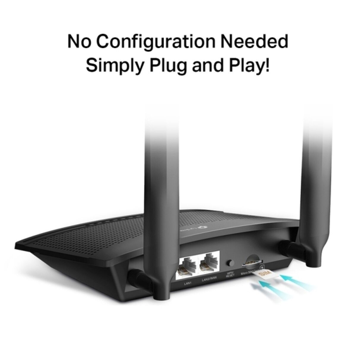 Router TP-Link TL-MR100 Sort Ethernet LAN 2 Wi-Fi 4G LTE 300 Mbps